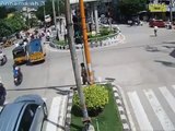 Bike Vs Pedestrian Accident | Caught By CCTV Cam | Live Accidents in India | Tirupati Traf