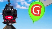 Alphabet Song ABC Song Balloons steam train from kashmont1