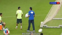 Neymar incredible goal during training Brazil
