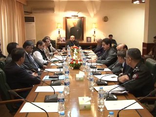CM Sindh Chairs On LAW & ORDER Ijlas... 23-10-15