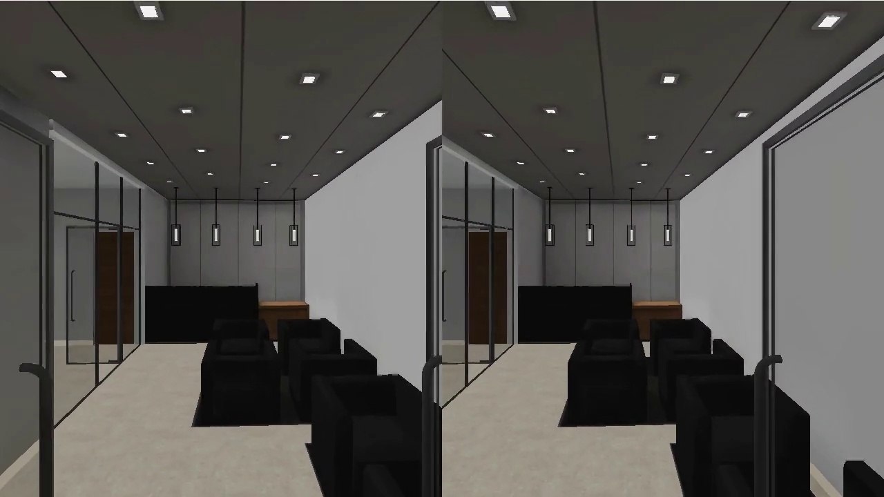 Oculus Rift,DK2 cardboard Virtual Reality (VR), 3D Interior Architecture Animation