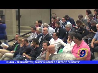 PUGLIA | Primi obiettivi, parità di genere e reddito di dignità