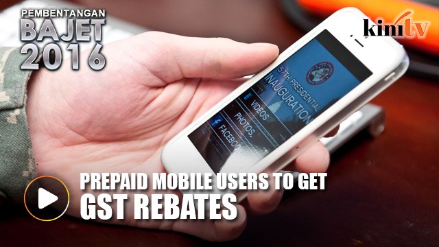 Najib: GST rebate for prepaid users