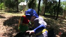 Ride On Power Wheels Batman ATV Unboxing and Riding With Little Superheroes Batman and Rob