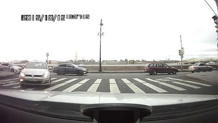 Отправил в столб - ДТП в Санкт-Петербурге 15.10.2015