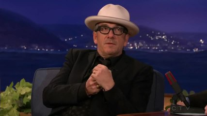 Interview: Elvis Costello 10/21/15 Conan PART 1