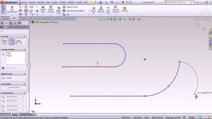 Solidworks eğitim yay çizme