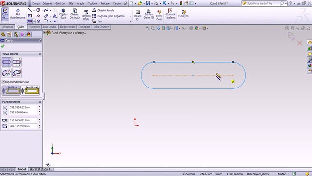 Solidworks eğitim yuva çizimi