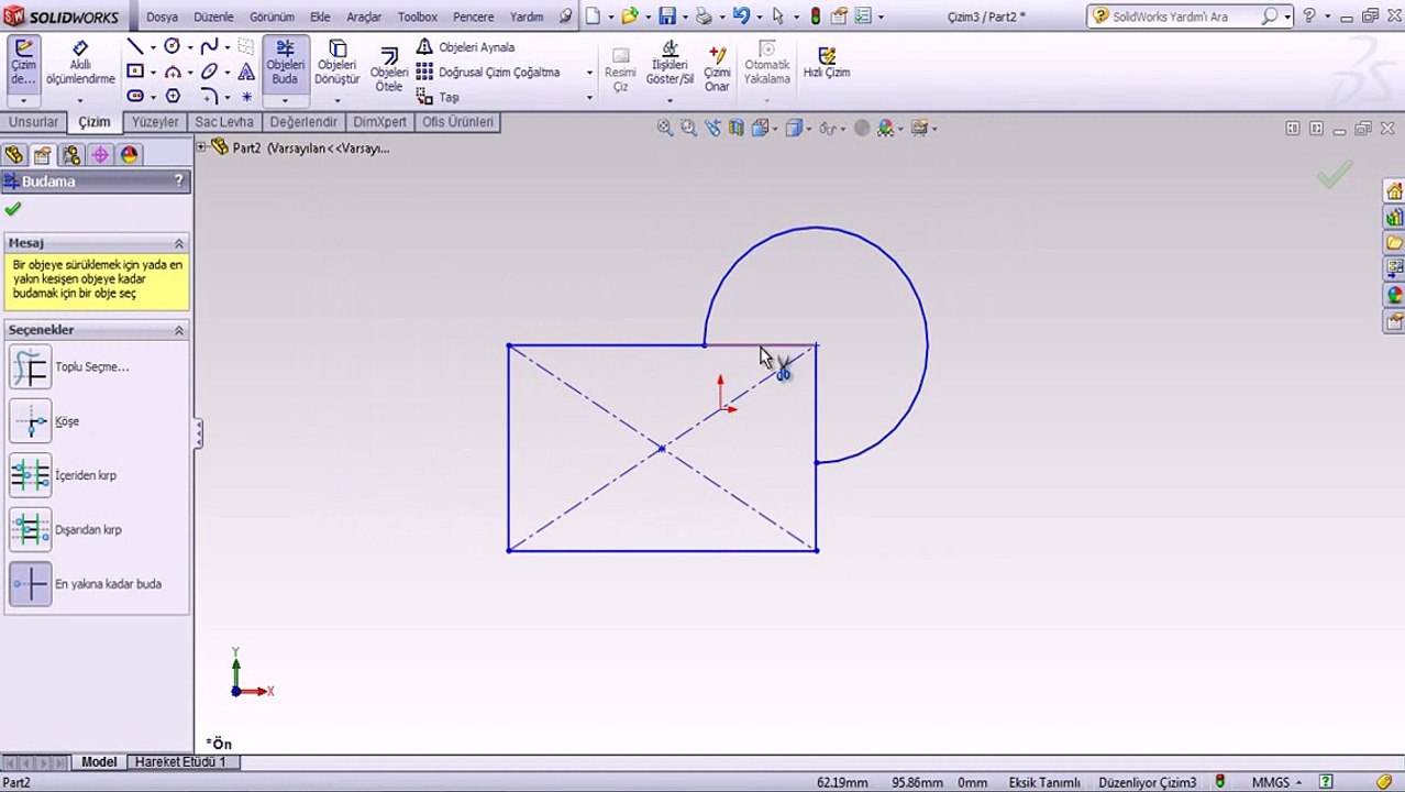 Solidworks eğitim tam tanımlı çizim