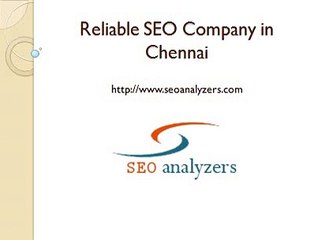 Reliable SEO Company in Chennai