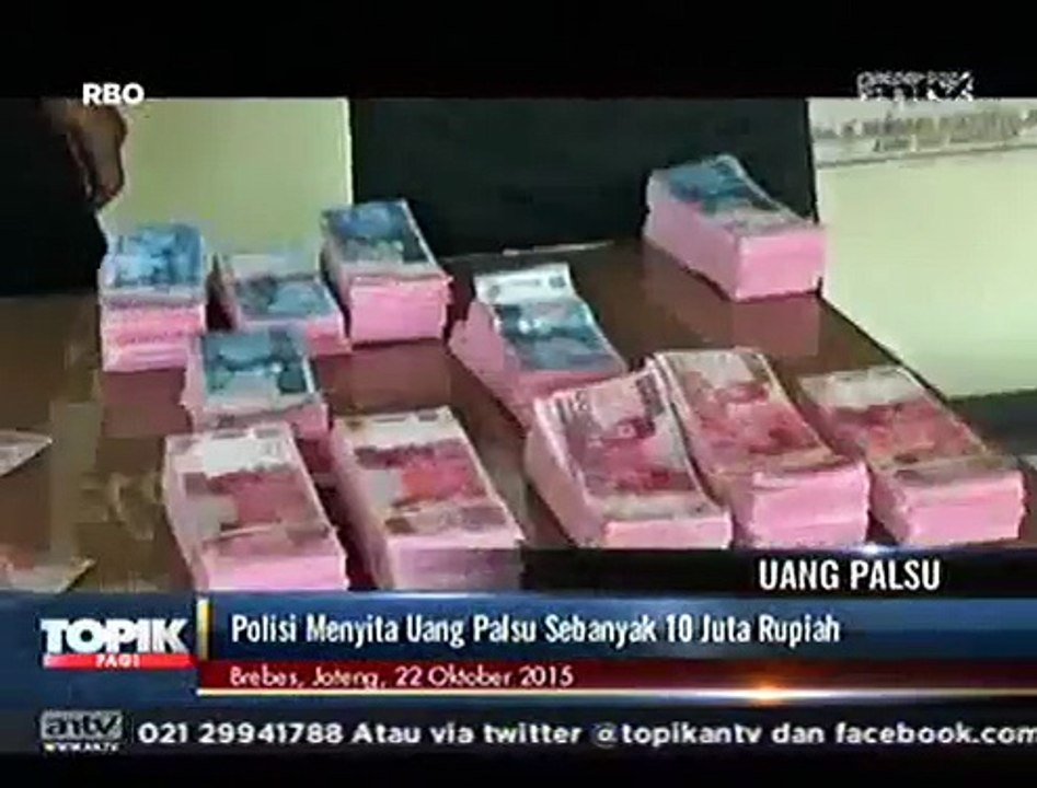 Polisi Tangkap Dukun Pengganda dan Pengedar Uang Palsu