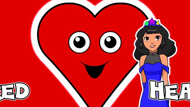 Princess Shapes Red Heart | Kids Song, Teach Babies Toddlers Colors & Shapes | Baby Learni