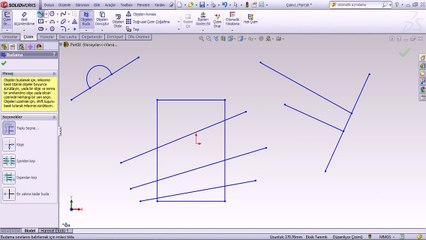 objeleri budama komutu solidworks teknik resim