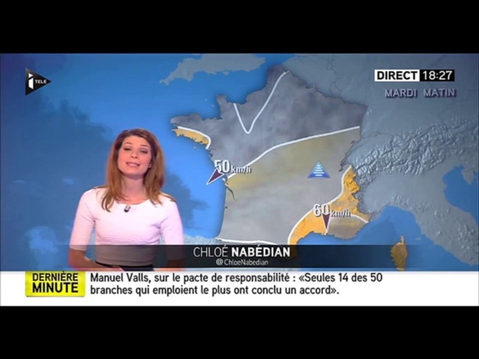 LA METEO DE CHLOE NABEDIANT SUR ITEKE 2015 10 19