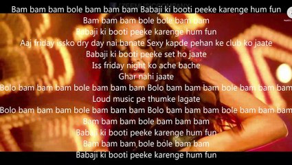 Bam Bam LYRICS - Kis Kisko Pyaar Karoon  Kapil Sharma - Elli Avram  Dr. Zeus