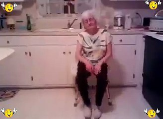 Dance by a Old Lady at Home ..interesting