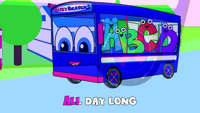 The Wheels On The Bus | Blue Bus Version | Popular Childrens Nursery Song |  Little Baby R - Dailymotion Video