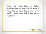 Yellow Sapphire Gemstone For Virgo