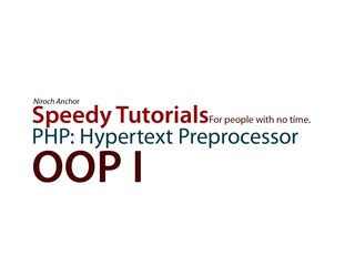 Speedy Tutorial PHP 10 OOP I