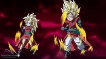 Dragonball Heroes Super Saiyan 4 Broly Vs SSJ4 Goku,Vegeta Anime Cutscene ( 60FPS )