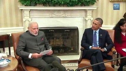 Modi is Inspired by Nawaz Shareef in Front of Obama