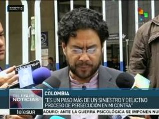 Colombia: Cepeda denuncia que es víctima de una persecución derechista