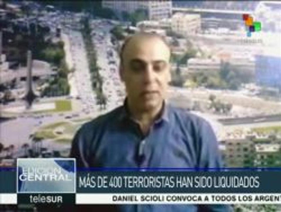 Más de 400 terroristas en Siria abatidos por ejército nacional y Rusia