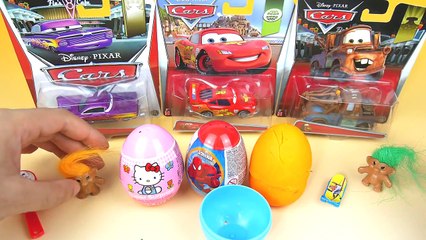 Download Video: Disney Pixar Cars Ramone McQueen Mater surprise eggs Unboxing Toys Toy Doh Hello Spider Man