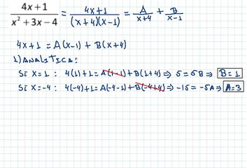 CASO I: FRACCIONES PARCIALES
