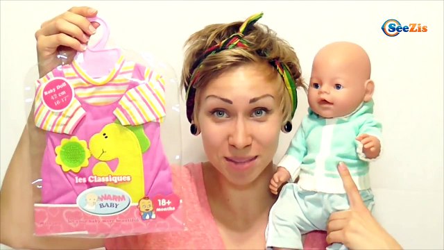 ✔ Doll Baby Born tries on new clothes - Кукла Бэби Борн меряет новую одежду Серия 11 ✔