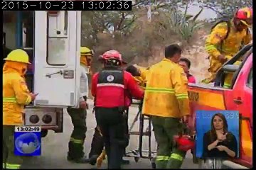 Bombero afectado en incendio de Puembo salió de terapia intensiva