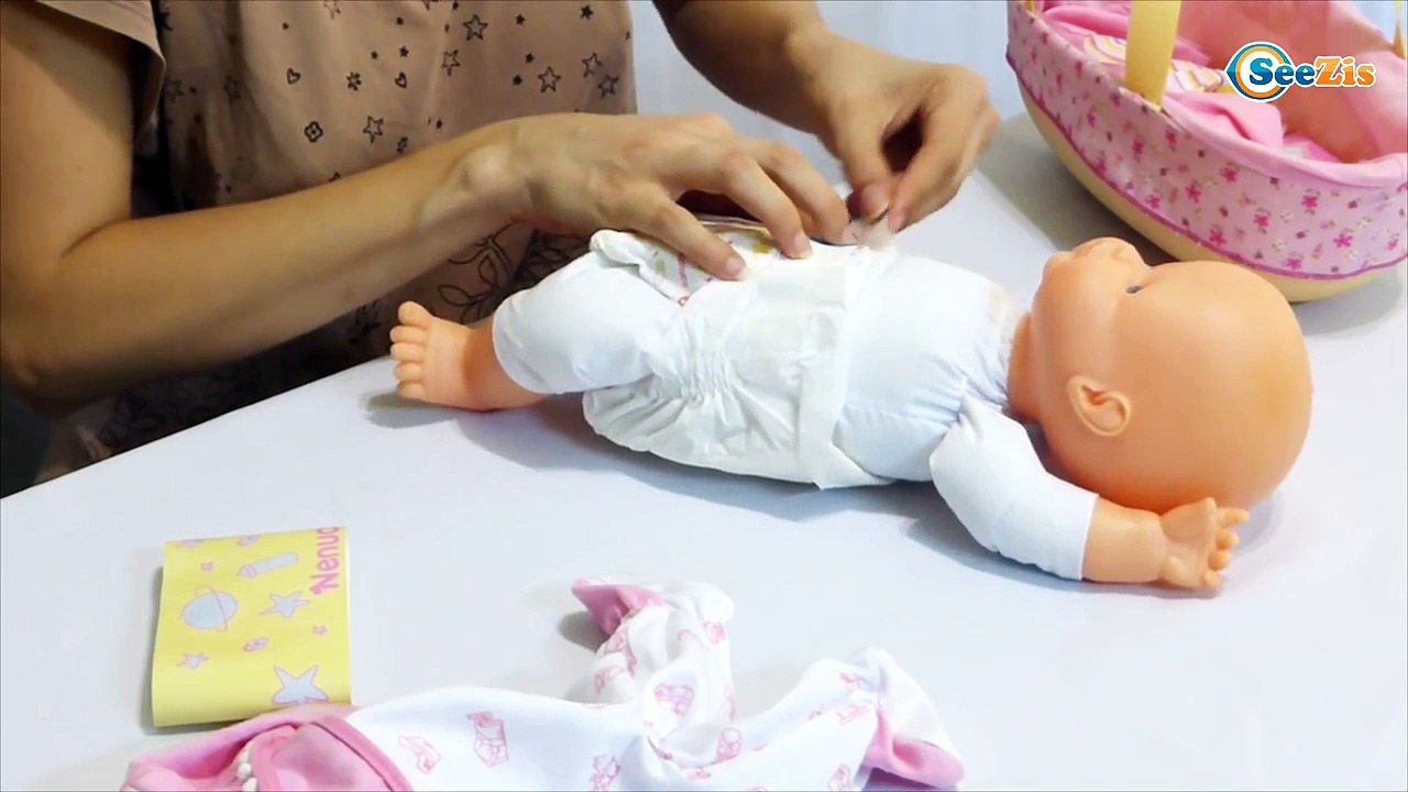 ✔ Кукла Ненуко! Новая пижама для моего малыша. Видео для девочек - Nenuco Baby Doll ✔