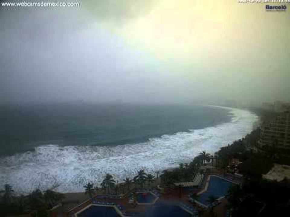 Livestream of Ixtapa Coastline as Hurricane Patricia Approaches