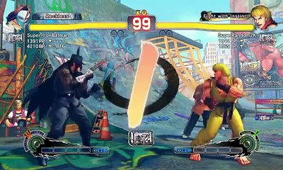 USF4 Online Multiplayer Match Super IronBatman (Vega) vs Superrandom2k (Ken) USFIV