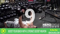 Dumbbell Bench Press Routine by G-Strong - 75 LBS - 120 LBS Dumbbell Workout with Secret Weapon