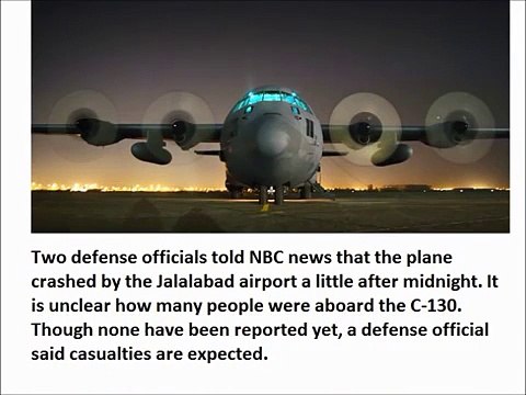 American transport plane crashes in Afghanistan
