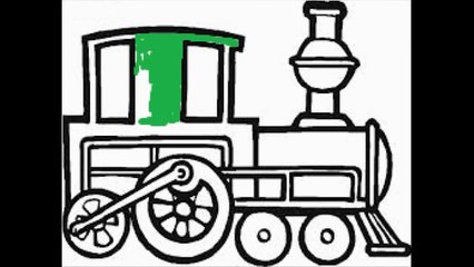 Coloring book Little Train Choo Choo Choo Educational Video for Kids