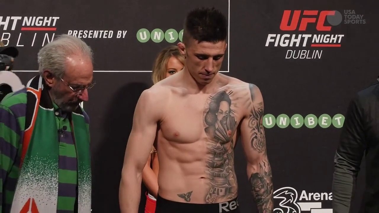 UFC Fight Night 76 Co-main event weigh-in highlight
