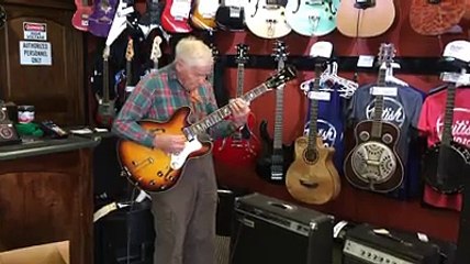 So an 82 year-old walks into a guitar shop
