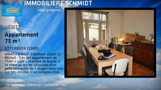 A vendre - Appartement - ETTERBEEK (1040) - 75m²