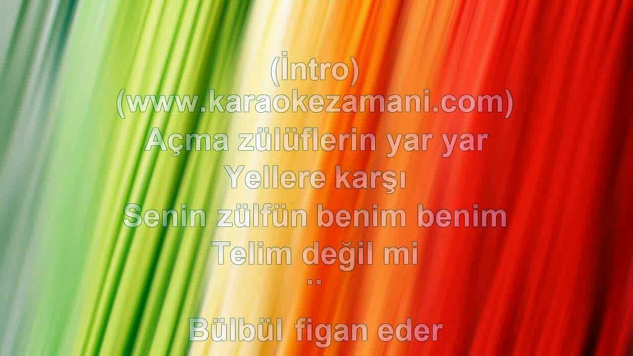 Orhan Ölmez - Açma Zülüflerin - 2008 TÜRKÇE KARAOKE