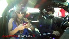 Sexy Girl Drifting Corvette Z06 in Las Vegas at Exotics Racing