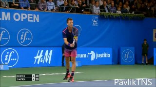 Berdych T. (Cze) vs Dimitrov G. (Bul) Highlights 23.10.2015 ATP - SINGLES: Stockholm (Sweden)