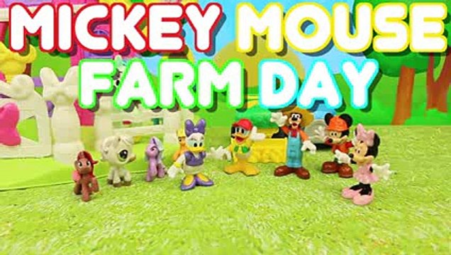 New Duck Mickey Mouse Minnie Mouse and Donald Duck Visit the Goofy Farm Attacked by Farm Animals