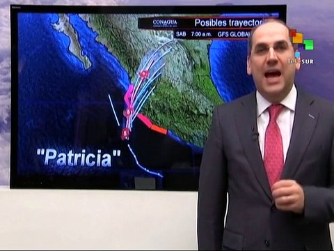 From the South - Hurricane Patricia Hits Mexican Pacific Coast