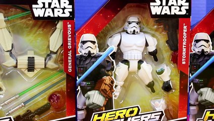 Video herunterladen: Disney Star Wars Hero Mashers Stormtrooper Darth Vader Anakin Skywalker General Grievous G