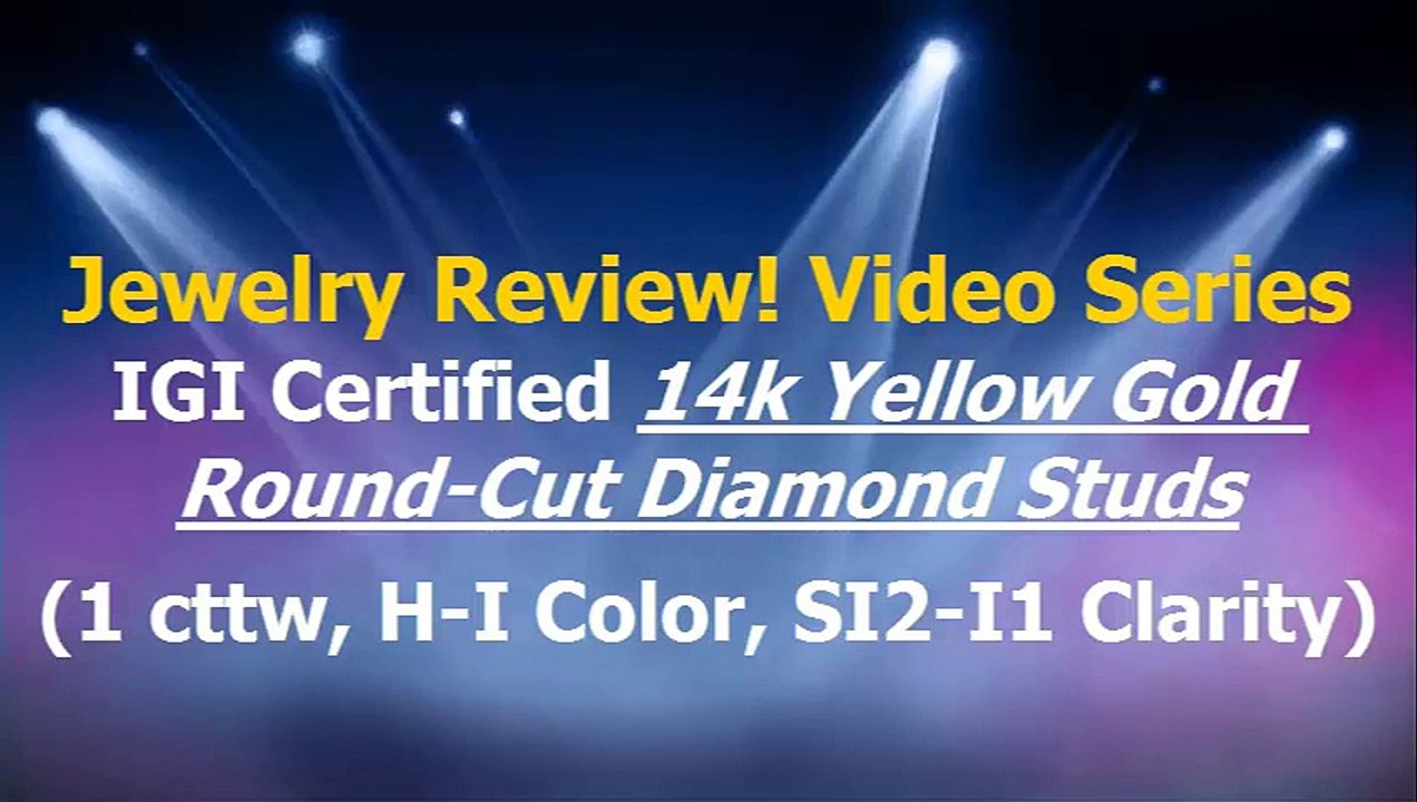 Gold Round-Cut Diamond Studs (1 cttw, H-I Color, SI2-I1