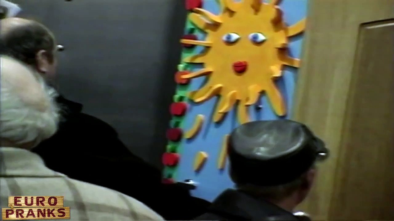 Old Man Hides Behind A Door Euro Pranks