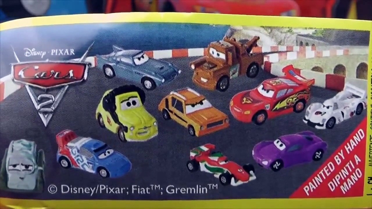 21 10 Surprise Chocholate Eggs Kinder Surprise Zaini Cars 2 Thomas Spiderman Lion King