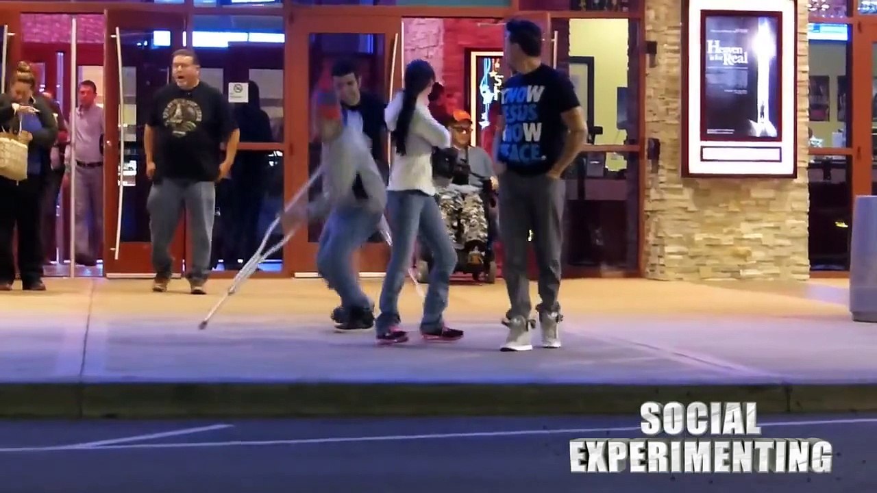 Would You Help a Disabled Person (SOCIAL EXPERIMENT) PRANKS GONE WRONG Funny Pranks 2014